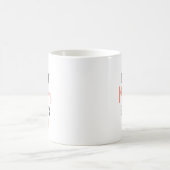 Beste Mama je Coral Script Mütter Tag Kaffeetasse (Mittel)