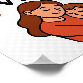 Beste Mama je dekoratives Poster für Mama (Ecke)