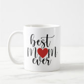Beste Mama je dekoratives Skript mit Herz Kaffeetasse (Links)