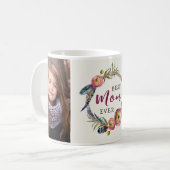 Beste Mama je| Design 2 Foto Tasse (Vorderseite Links)