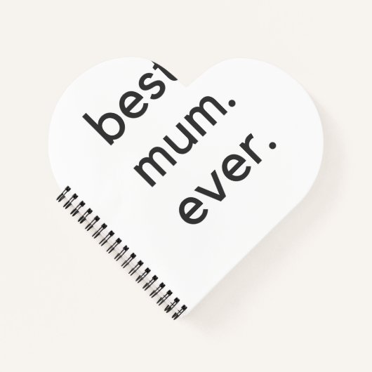 Beste Mama je dunkel Notizblock (Vorderseite)