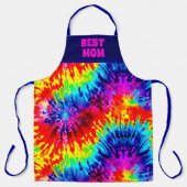 "BESTE MAMA JE" DYNAMISCHES FARBDESIGN MIT KRAWATT SCHÜRZE (Vorderseite)