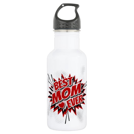 Beste Mama je Edelstahlflasche (Vorderseite)