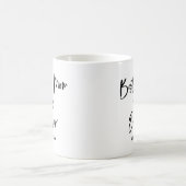 Beste Mama je | Einfache Lässige Schrift und Herz Kaffeetasse (Mittel)