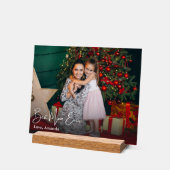 Beste Mama je einfaches benutzerdefiniertes Foto Acrylschild (Winkel)