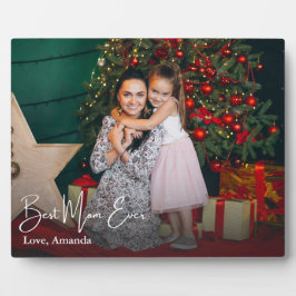 Beste Mama je einfaches benutzerdefiniertes Foto Fotoplatte