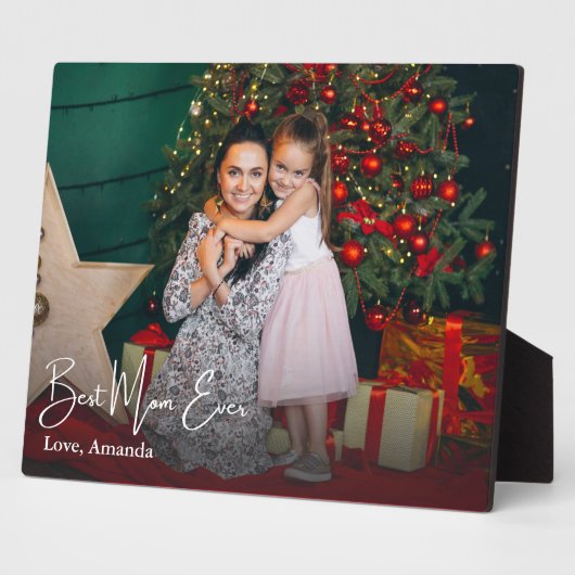 Beste Mama je einfaches benutzerdefiniertes Foto Fotoplatte (Seite)