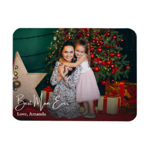 Beste Mama je einfaches benutzerdefiniertes Foto Magnet