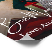 Beste Mama je einfaches benutzerdefiniertes Foto Poster (Ecke)