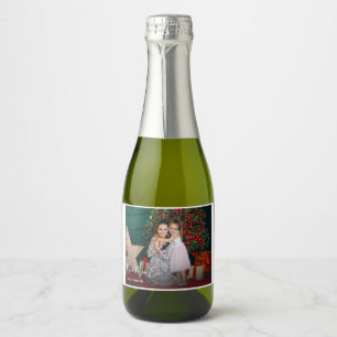 Beste Mama je einfaches benutzerdefiniertes Foto Schaumweinetikett