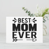 Beste Mama je! Einladung (Stehend Vorderseite)