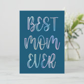Beste Mama je Einladung (Stehend Vorderseite)