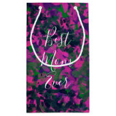 Beste Mama je einzigartiger Garten mit blühenden F Kleine Geschenktüte (Rückseite)