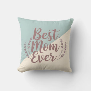 Beste Mama je - Elegante Minze und Creme-Design Kissen