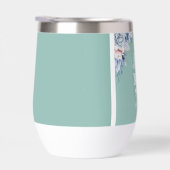 'Beste Mama je' eleganter Blumenweintumbler Thermi (Rechts)