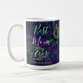 Beste Mama je Eleganter Garten Blumenbemalung Kaffeetasse