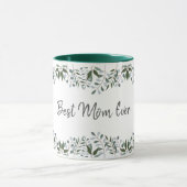 Beste Mama je Eukalyptus Grünpflanzen Tasse (Zentrum)