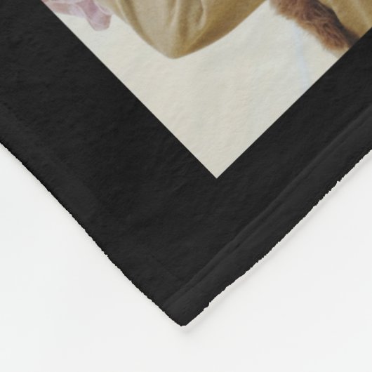 Beste Mama je Familienfoto Collage Black Fleecedecke (Ecke)