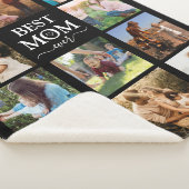Beste Mama je Familienfoto Collage Black Sherpadecke (3/4)