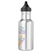 Beste Mama je Farbe Edelstahlflasche (Rechts)