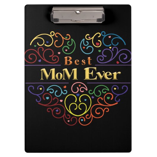 Beste Mama je Farbe Klemmbrett (Vorderseite)
