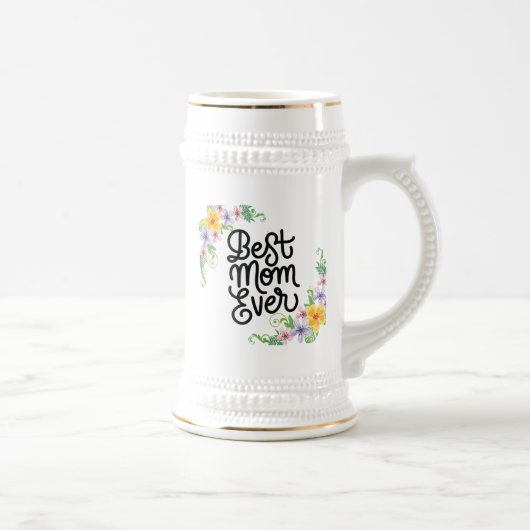 Beste Mama je farbenfroh Bierglas (Rechts)