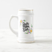 Beste Mama je farbenfroh Bierglas (Links)
