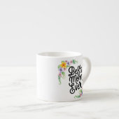 Beste Mama je farbenfroh Espressotasse (Vorderseite Rechts)