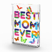 Beste Mama je farbenfroh Fotoblock (Rechts)