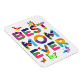 Beste Mama je farbenfroh Magnet (Rechte Seite)