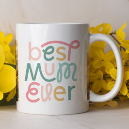Beste Mama je farbenfroh modernes typografisches F Tasse