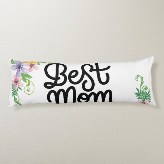 Beste Mama je farbenfroh Seitenschläferkissen (Rückseite)