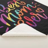 Beste Mama je farbenfroh Sherpadecke (3/4)