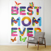 Beste Mama je farbenfroh Wandteppich (Beispiel)