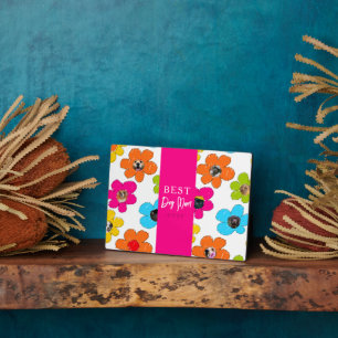 Beste Mama je farbenfrohe Blume FotoCollage Fotoplatte