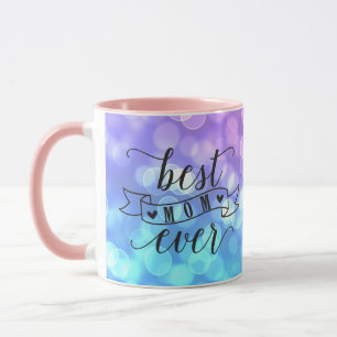 Beste Mama je/farbenfrohe, gesprenkelte Lichter Tasse