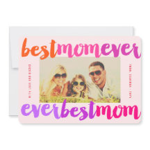 Beste Mama je farbenfrohe Pinselschrift Modernes F