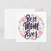 Beste Mama je Feiertagskarte (Vorne/Hinten)