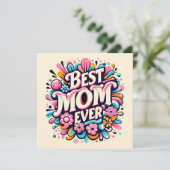 Beste Mama je Feiertagskarte (Stehend Vorderseite)
