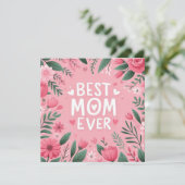 Beste Mama je Feiertagskarte (Stehend Vorderseite)