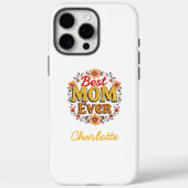 Beste Mama je | Floral Wreath | Niedlicher Muttert Case-Mate iPhone Hülle (Rückseite)