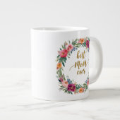 Beste Mama je florale Tasse (Vorderseite Rechts)
