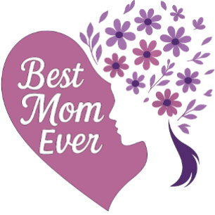 Beste Mama je florale Typografie Design T - Shirt