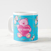 Beste Mama je Florida Pink Teddy Bär Blau