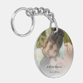 Beste Mama je Foto Akryllischer Schlüsselanhänger (Vorderseite links)