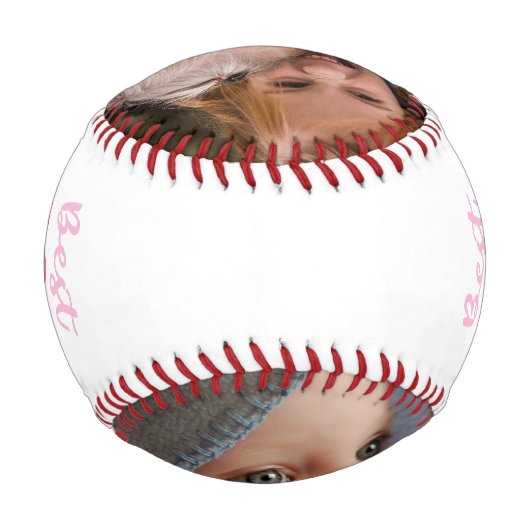 Beste Mama je Foto Baseball (Rückseite)