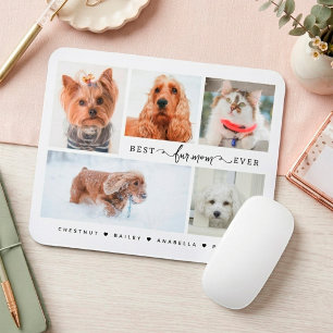 Beste Mama je Foto Collage Geschenk für Haustiere  Mousepad