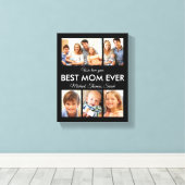 Beste Mama je Foto Collage Mütter Tag Leinwanddruck (Insitu (Holzboden))