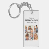 Beste Mama je Foto Collage Mütter Tag Schlüsselanhänger (Vorderseite links)
