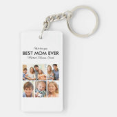 Beste Mama je Foto Collage Mütter Tag Schlüsselanhänger (Rückseite)